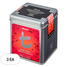 딜마 T시리즈 로즈 위드 프렌치 바닐라 허브차, 100g, 1개입, 3개
