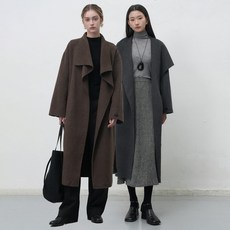 제너럴아이디어 WOMAN 핸드메이드 숄카라 롱코트 2COL / WBE4L10539
