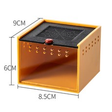 도마 사육장 파충류 유지 상자 크 딱정벌레 검은 먹이 곤충 동물 전갈 릴 애완 유 누에, 애견 블럭 케이스 옐로우