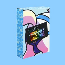 臺灣發貨-外貿英文獨角獸桌遊玩具unstable unicorns家庭聚會紙牌遊戲, uncut擴展, 1個