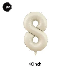 캐러멜/초콜릿/크림 번호 풍선 스타 하트 헬륨 공 어린이 성인 소녀 결혼 기념일 파티 장식, 01 As shown, 43 1Pcs