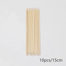 Lurayee 네일 큐티클 푸셔 오렌지 우드 스틱 네일 매니큐어 리무버 나무 디자인 네일 젤 폴란드어 드로잉, 09 10Pcs 15cm, 09 10Pcs 15cm