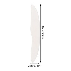 Nonvor 1Pcs 자연 뼈 폴더 가죽 공예 도구 득점 접는 주름 종이 가장자리 제본 얼룩 제거 스크레이퍼, 유형 4, 유형 4, 1개