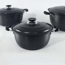 바른부엌 국산 경질국솥 업소용냄비 곰솥 큰냄비, 24cm, 1개