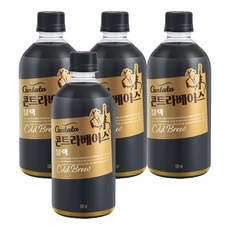 칸타타 콘트라베이스 콜드브루 블랙, 500ml, 4개