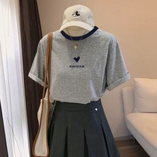 임산부 여름 수유 반팔티 모유 수유 티셔츠 실용적 스타일 JS