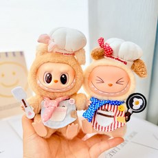 달솜이 라부부 1 2 3세대 17cm 요리사 제빵 제과 옷 드레스 의류 커스텀 꾸미기 의상 4종 세트, 뒤집개, 1개