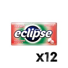 이클립스 워터멜론향 무설탕캔디, 30g, 12개