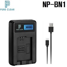 퓨어클리어 소니 NP-BN1 USB 1구 LCD충전기, 1개