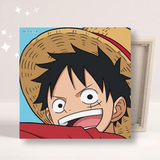 아트박스/아이러브페인팅 DIY캔버스형 원피스 보석십자수 25x25cm 밀짚모자 루피, 단품없음, 단품없음, 상세설명 참조