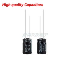 새로운 하이 퀄리티 플러그인 전해질 캐패시터 50 개 100uf 50v 8x12, 10PCS