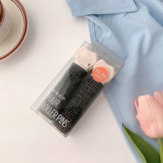 【無品牌】八字劉海捲髮筒捲髮神器空氣劉海打理定型頭髮蓬鬆懶人自粘髮捲, 無規格, 黑色(盒裝)