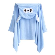 체크픽 유아 아동 어린이 수영 비치 후드 가운 타월