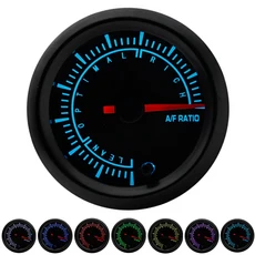 2"52mm 7 색 LED 부스트/수온/오일 온도/오일 /전압계/공기 연료 비율/EGT/타코미터 RPM 게이지 포드, Air fuel ratio gauge, 1개