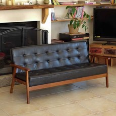 엔틱 2인 원목 호두나무팔걸이+낙타왁스가죽 제로 양복점 3인길이(가로158cm-높이65c, A. 단일 좌석 0.65 미터, L. 부드러운 녹색 지, M. 브라운 스탠드는 노란색 지성 왁스 피부를