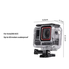 Insta360 ACE Pro / 2 보호 커버 쉘 용 방수 하우징 다이빙 케이스 수중 스노클링 수영 카메라 액세서리, 02 For Ace