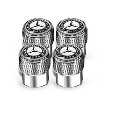 GLA GLB EQC GLC GLK 호환 밸브 캡 커버 타이어 밸브캡 알루미늄 합금 자동차, 실버 하프 표준, 1개