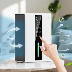 제습기 건조기 휴대용 가정용 원룸용 7색 LED 무드등 대용량 1600ml, 화이트