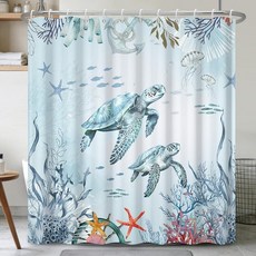 Xiazhilaio 젠에서 영감을 받은 새 샤워 커튼 후크 포함 - 예술적인 플라잉 크레인 프린트 방수 패브릭 욕조 커튼 모던 미니멀리스트 스타일 바트룸 장식용 너비 180