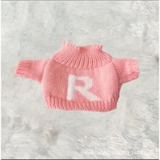 薩摩耶毛絨玩偶 DIY材料包 手工製作禮物, 1個, 配件-粉色R毛衣