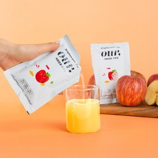 무설탕 OUR 아우어 사과즙 110ml 무첨가 착즙 주스, 60개