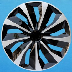 휠커버 휠캡 커버 세트 15인치 튜닝 16인치, 12인치 TT 실버블랙, 1개