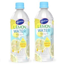 해태음료 썬키스트 레몬워터 500ml, 12개