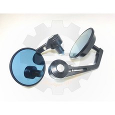 手把鏡 端子鏡 後照鏡 圓鏡 14mm/17mm，圓形手把後照鏡，多角度調整，安全視野