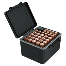 JJC 電池收納盒 AA AAA 附電量測量器, 1, 1個裝