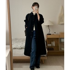 CGP 우먼 울 발마칸 코트 블랙