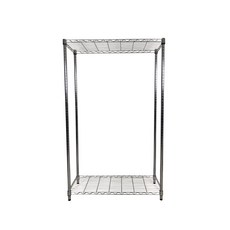 【菁炭元素】35X90X150CM 二層收納式鐵力士架 波浪架, 無輪, 1個