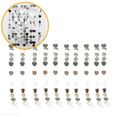 필우커머스 상점 현관 스팽글발 반짝이 방문발 촬영용 비즈발 10M 실버