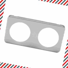 2개용 실버 빌트인 콘센트 플레이트 콘센트커버 콘센트캡마개 이물질방지커버 감전방지