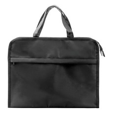 지퍼 파우치 사무실 가방 블랙., Horizontal, Black