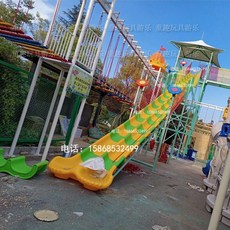 야외 대형 플라스틱 미끄럼틀 실외 키즈카페 목조 주택 공원, 확장된 이중 맞춤형