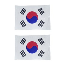 중형 태극기 고휘도 반사 스티커 대한민국 스티커 차량용 2개1세트, 1개, 고휘도반사 2개1세트