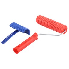 모방 목재 패턴 도구 세트 EG300T 7 인치 고무 롤러 + MS16 모방 현실적인 목재 곡물 도구 나무 그레인 코팅 엠보싱 패턴 아트 페인트 롤러