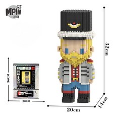 스타일하우스 나노블럭 베어브릭 32cm 중형 장식품, 혼합색상 G6, 1개