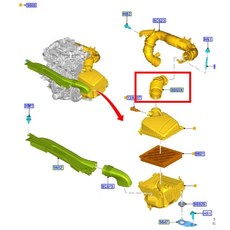 JT福特原廠 FOCUS MK4 1.5 19- 正廠 空氣管 進氣管 空氣軟管, 1個