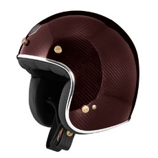 ASTONE RETRO SP6 碳纖維復古安全帽 DOT認證 輕量透氣, 紅碳纖