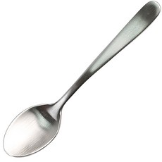 무광 미니 티스푼 에스프레소스푼 포크 총 길이 10cm, 1개