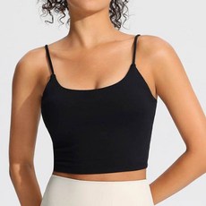 각종 스포츠 활동시 안정적으로 데일리 다용도 쫀쫀하고 타이트한 소재 바스트 고정 캡 브라 여성