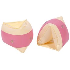 팽창식 수영장 플로트 슬리브 수영 암 링 PVC 물놀이 장비 소년 밴드, 1개, [05] Pink