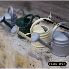 隨草憶境（4色款）迷你花園灑水壺 澆花水壺 噴水壺 微縮模型 食玩模型 微縮場景, 1個, 一組3款入（紅+米白+綠款）