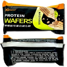 GOpower 蛋白威化餅 巧克力風味 奶素可食, 1個, 檸檬起司