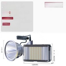 고출력 LED 헤드랜턴 충전식 야외용 배터리 분리형 캠핑 낚시 등산용, 6개, 분리형 6개의 리 배터리