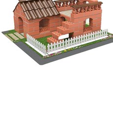 樂工坊 小小泥瓦匠兒童建築模型玩具, 農家小院 190 送工具 水泥一份, 600g, 1套