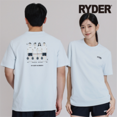 [라이더] 2026RC-8 남성 여성 배드민턴 티셔츠 반팔 오버핏