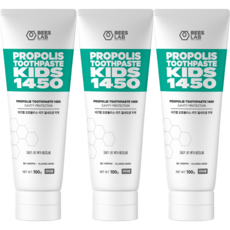 비즈랩 프로폴리스 키즈 1450 어린이 유아 치약, 3개, 100g