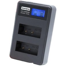 Kamera 佳美能 液晶雙槽充電器 適用於佳能 Canon LP-E17電池 (一次充兩顆電池) 行動電源可用